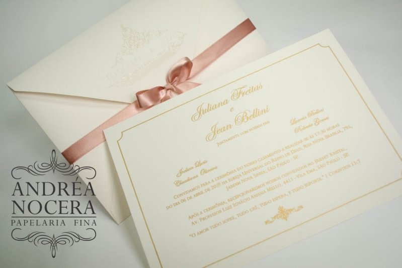 Convite de Casamento Clássico Interlagos - Convite para Casamento de Dia Convite de Casamento Clássico Interlagos - Convite para Casamento de Dia