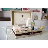 caixa kit toalete personalizado casamento valor Perdizes