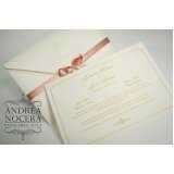 convite de casamento clássico Vila Albertina