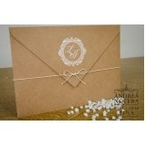 convite de casamento luxo preço Vila Sônia