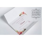 convite personalizado floral valor Ponte Rasa