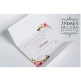 convite personalizado floral valor São Paulo