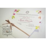 convite personalizado floral Ferraz de Vasconcelos