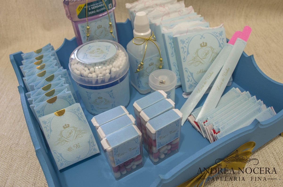 Kit Toalete Tema Cinderela - Atelier Andréa Nocera