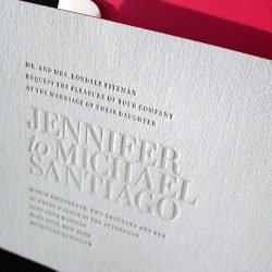 Convite em Letterpress Letterpress