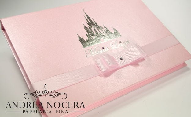 Convite de Debutante com o Castelo da Disney