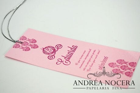Convite Para festa com o tema Cinderela